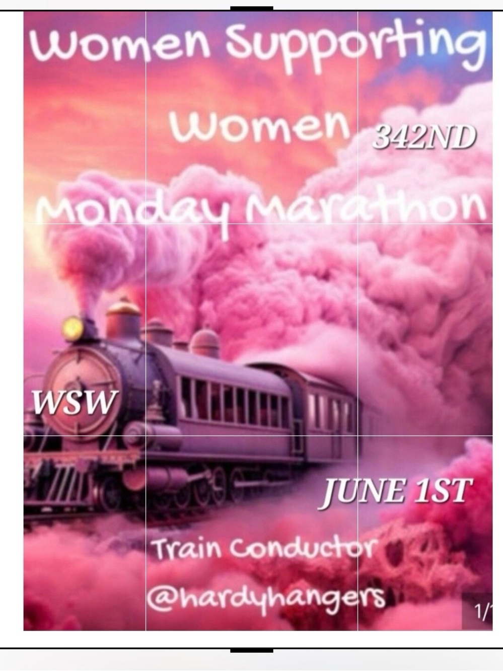 WSW MONDAY MARATHON 342nd 🚂🚂🚂🚂🚂